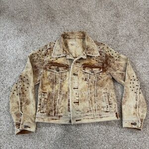 POL Studded Distressed Corduroy Jacket – Size Small